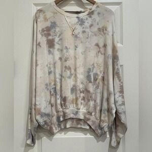 Young Fabulous & Broke Juliette Tie Dye Revolve Sweat Shirt Size Large Cozy